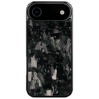 Forged Carbon iPhone Case – Green Fragment Large | Forge Series V1 - Pristine Carbon