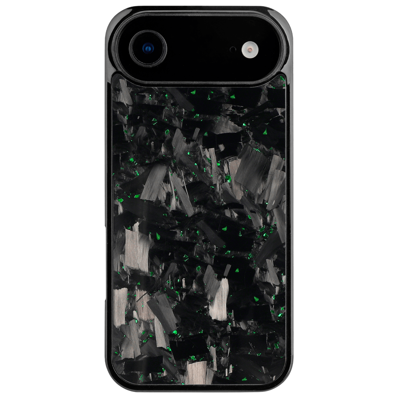 Forged Carbon iPhone Case – Green Fragment Large | Forge Series V1 - Pristine Carbon