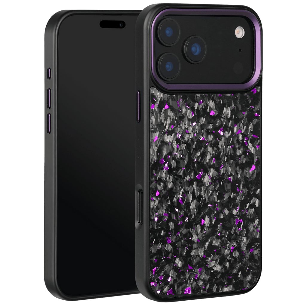 Forged Carbon iPhone Case – Purple Fragment | Forge Series V2 - Pristine Carbon