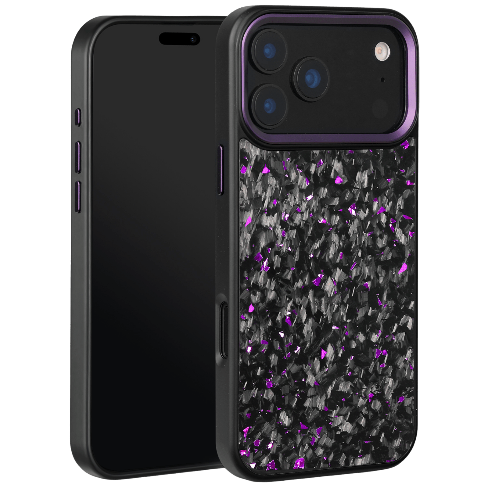 Forged Carbon iPhone Case – Purple Fragment | Forge Series V2 - Pristine Carbon
