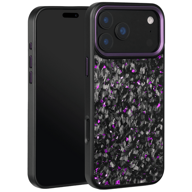 Forged Carbon iPhone Case – Purple Fragment | Forge Series V2 - Pristine Carbon