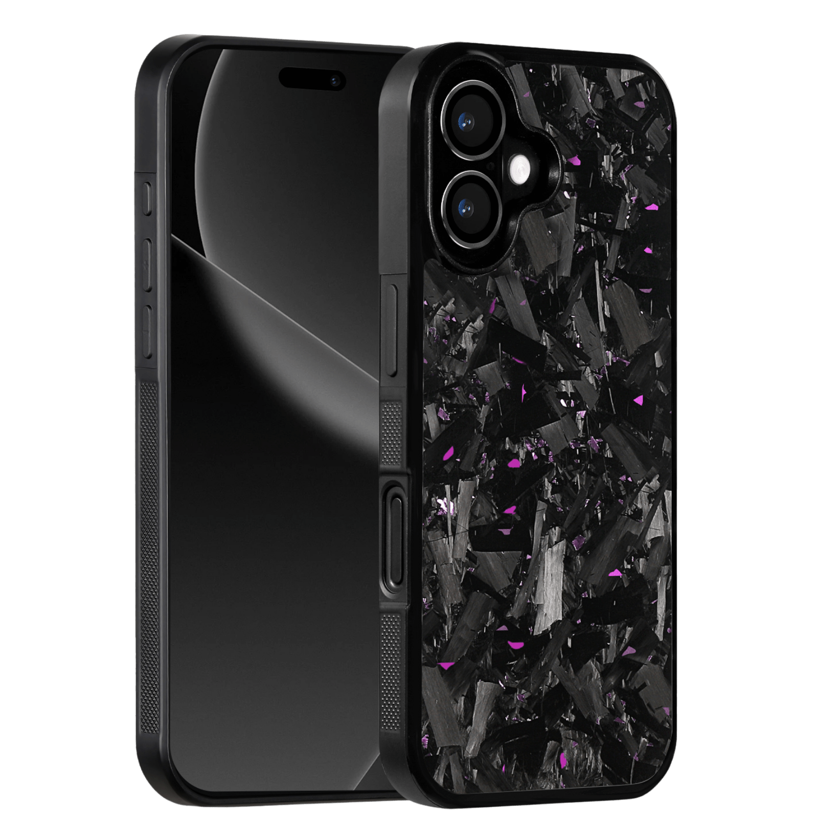 Forged Carbon iPhone Case – Purple Fragment Large | Forge Series V1 - Pristine Carbon
