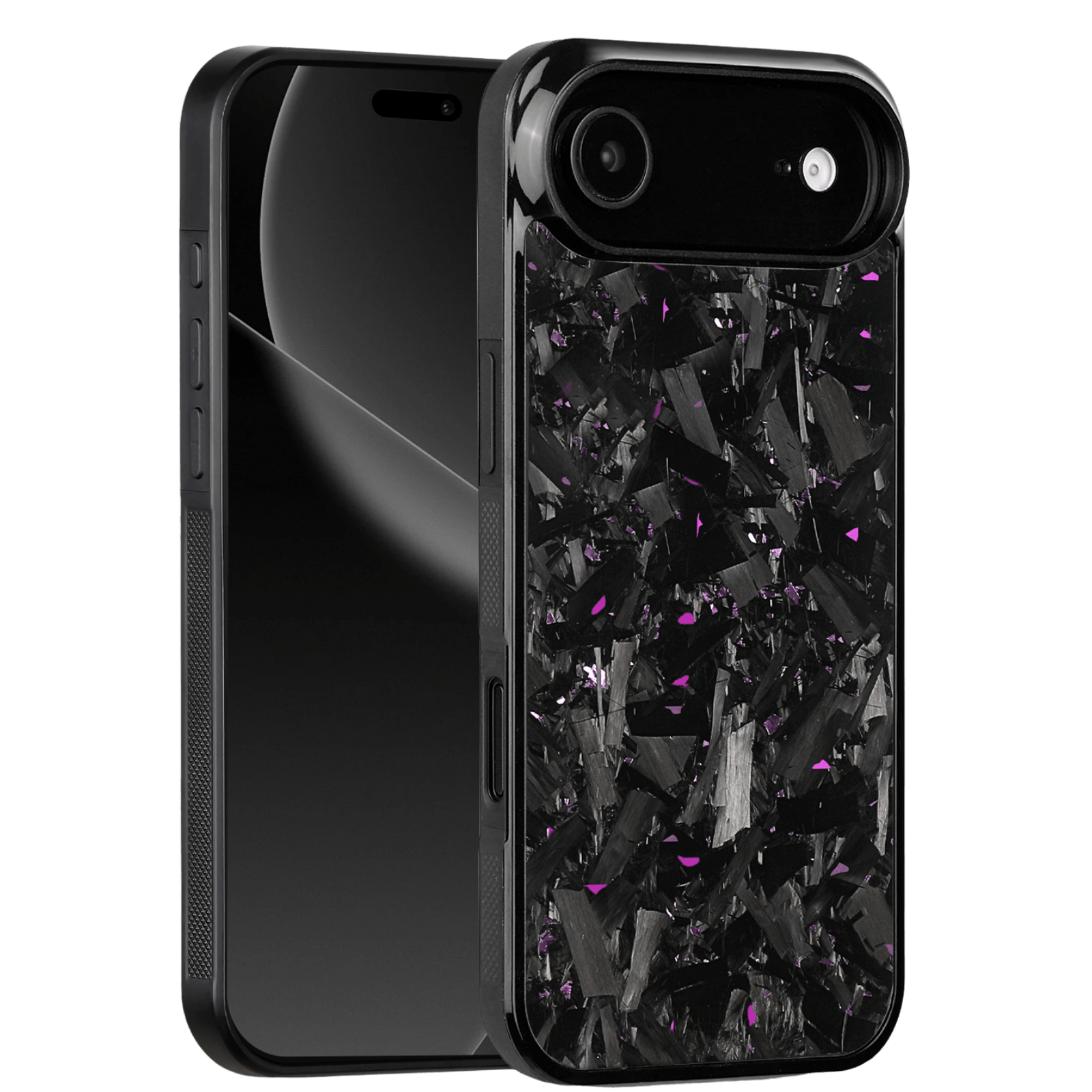 Forged Carbon iPhone Case – Purple Fragment Large | Forge Series V1 - Pristine Carbon