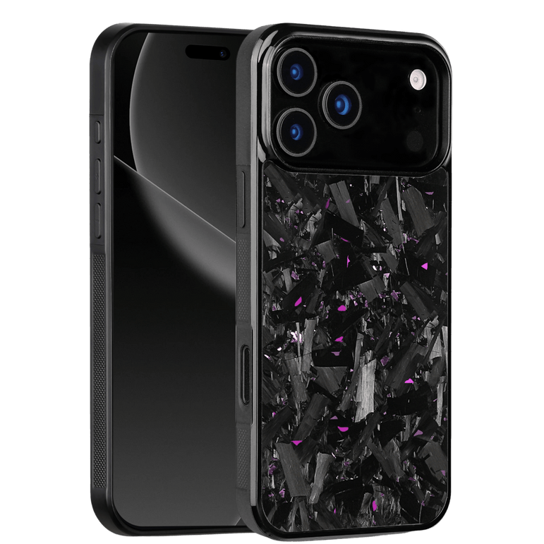 Forged Carbon iPhone Case – Purple Fragment Large | Forge Series V1 - Pristine Carbon