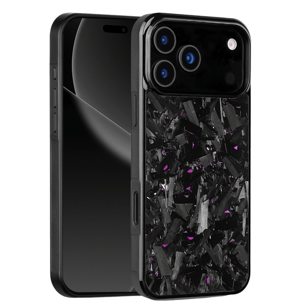 Forged Carbon iPhone Case – Purple Fragment Large | Forge Series V1 - Pristine Carbon