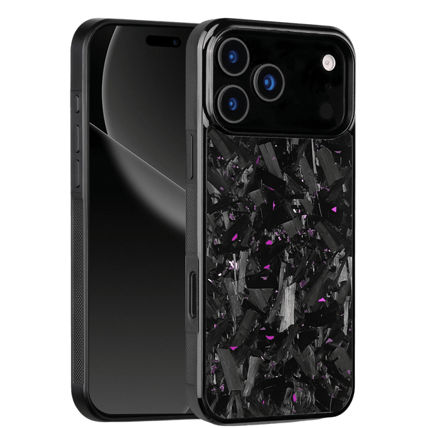 Forged Carbon iPhone Case – Purple Fragment Large | Forge Series V1 - Pristine Carbon