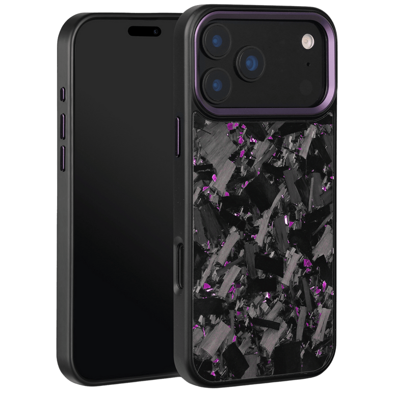 Forged Carbon iPhone Case – Purple Large Fragment | Forge Series V2 - Pristine Carbon