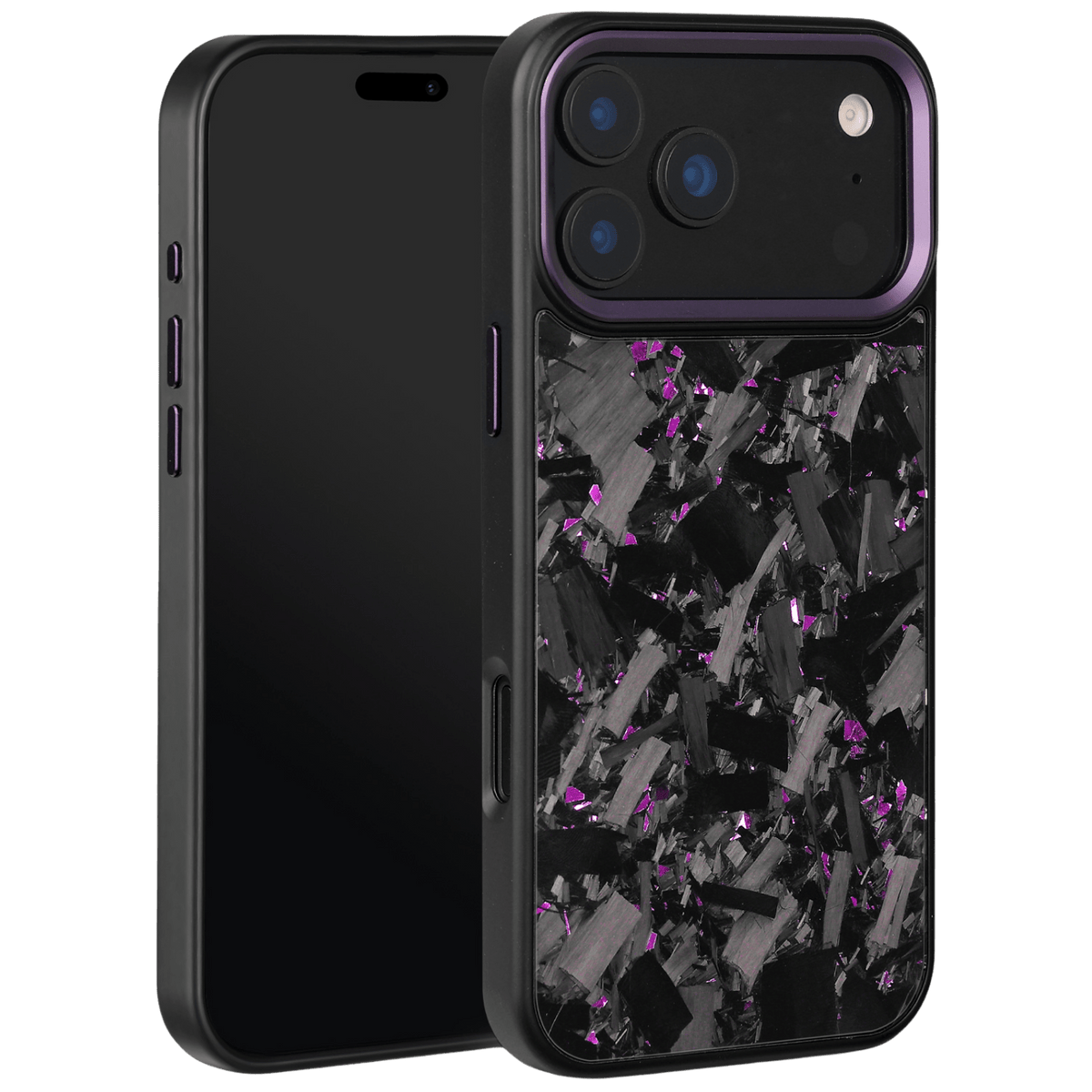 Forged Carbon iPhone Case – Purple Large Fragment | Forge Series V2 - Pristine Carbon