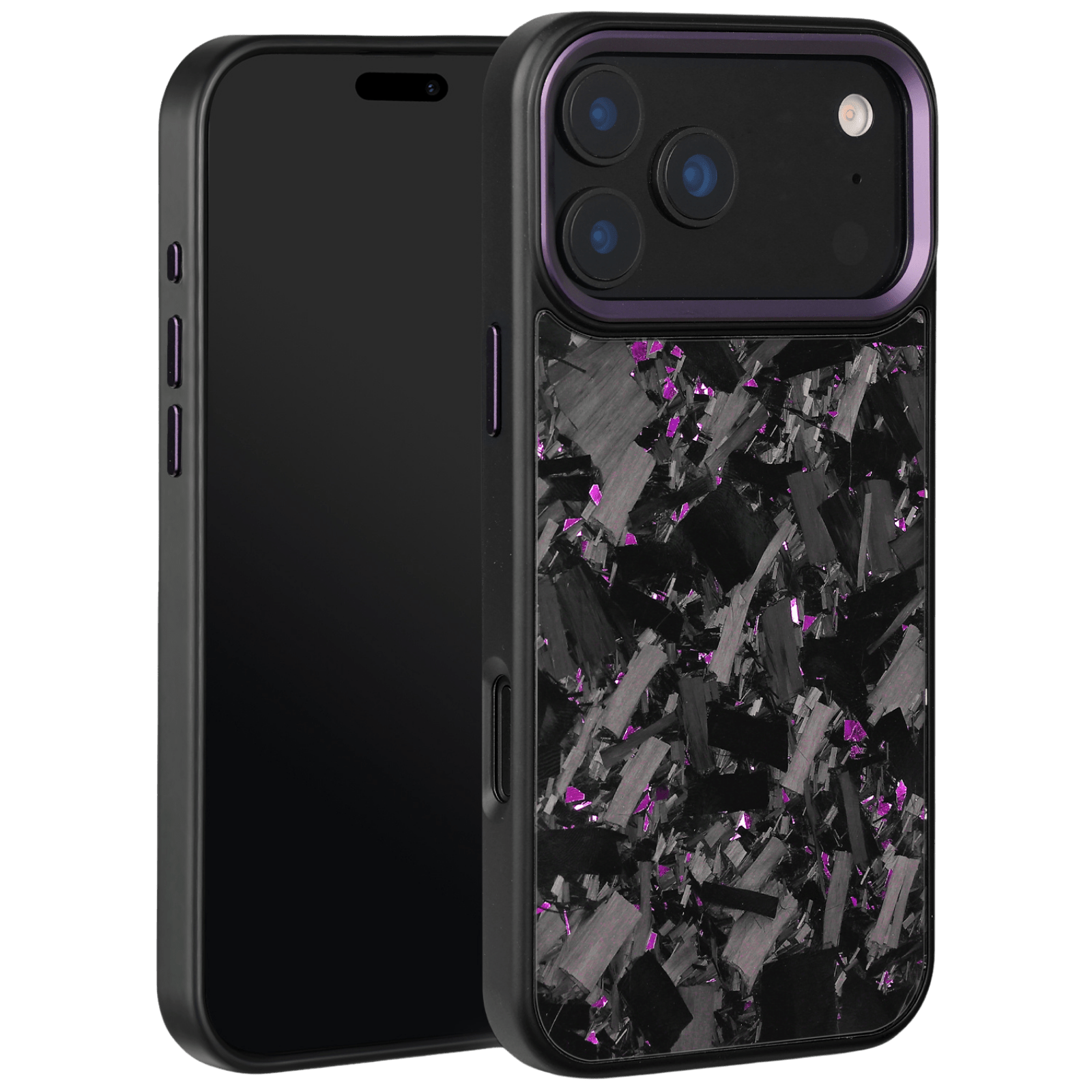 Forged Carbon iPhone Case – Purple Large Fragment | Forge Series V2 - Pristine Carbon
