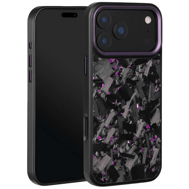 Forged Carbon iPhone Case – Purple Large Fragment | Forge Series V2 - Pristine Carbon