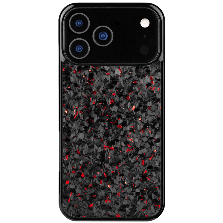 Forged Carbon iPhone Case – Red Fragment | Forge Series V1 - Pristine Carbon