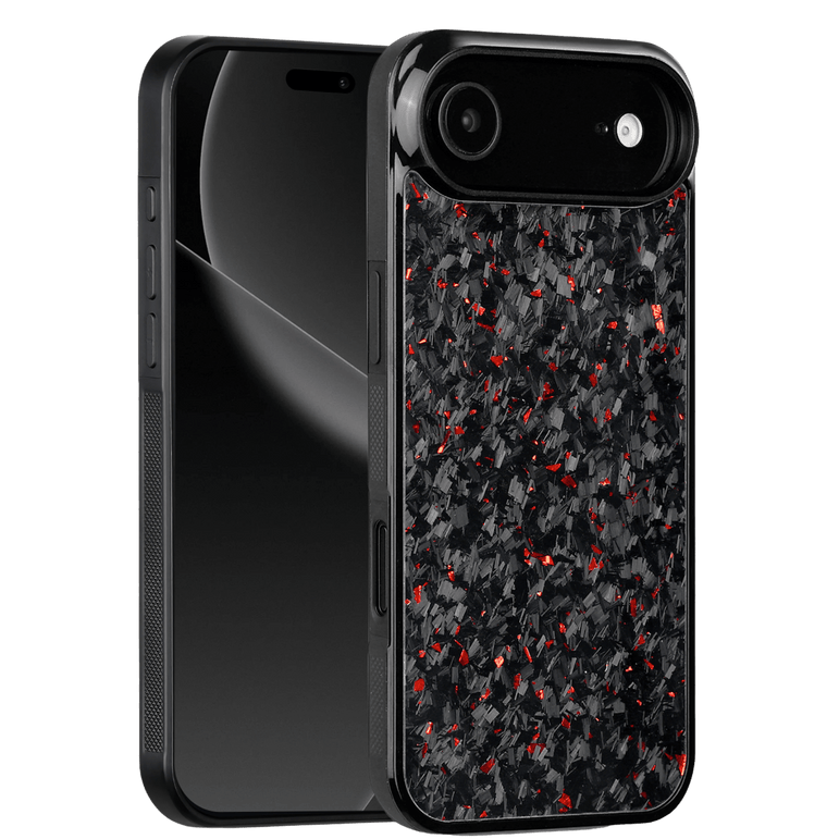 Forged Carbon iPhone Case – Red Fragment | Forge Series V1 - Pristine Carbon