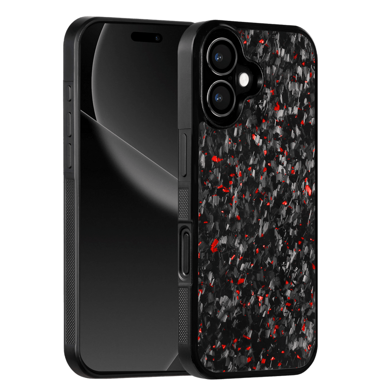 Forged Carbon iPhone Case – Red Fragment | Forge Series V1 - Pristine Carbon