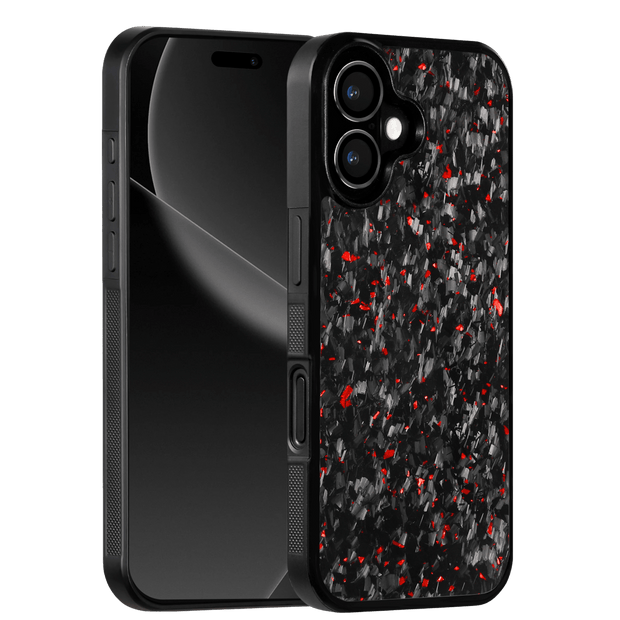 Forged Carbon iPhone Case – Red Fragment | Forge Series V1 - Pristine Carbon