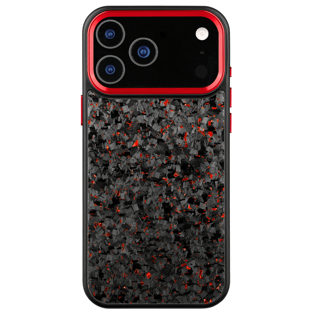 Forged Carbon iPhone Case – Red Fragment | Forge Series V2 - Pristine Carbon