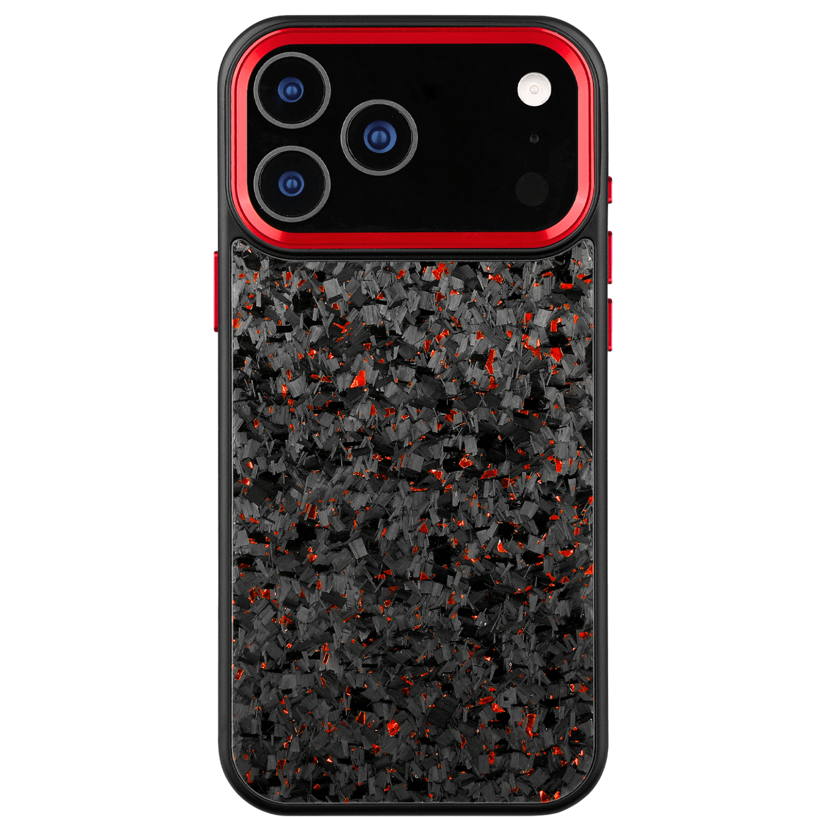 Forged Carbon iPhone Case – Red Fragment | Forge Series V2 - Pristine Carbon