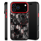 Forged Carbon iPhone Case – Red Large Fragment | Forge Series V2 - Pristine Carbon