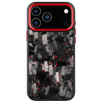 Forged Carbon iPhone Case – Red Large Fragment | Forge Series V2 - Pristine Carbon