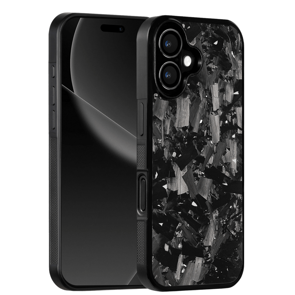 Forged Carbon iPhone Case – Silver Fragment | Forge Series V1 - Pristine Carbon