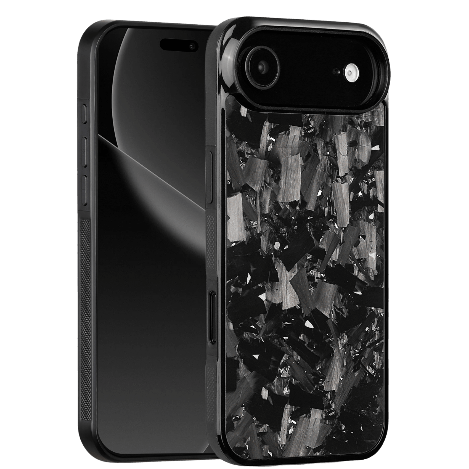 Forged Carbon iPhone Case – Silver Fragment | Forge Series V1 - Pristine Carbon