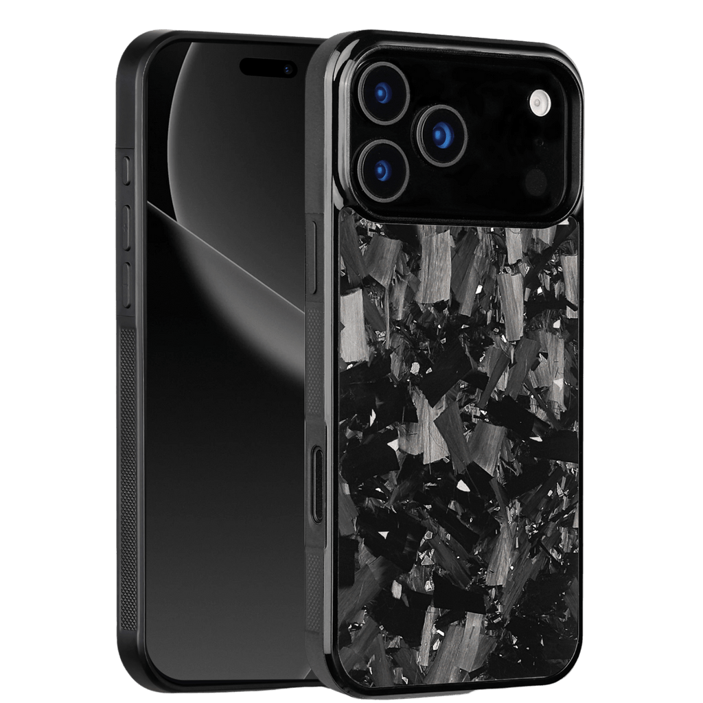Forged Carbon iPhone Case – Silver Fragment | Forge Series V1 - Pristine Carbon