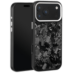 Forged Carbon iPhone Case – Silver Large Fragment | Forge Series V2 - Pristine Carbon