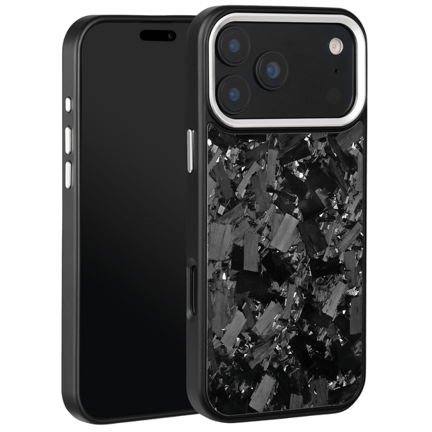 Forged Carbon iPhone Case – Silver Large Fragment | Forge Series V2 - Pristine Carbon