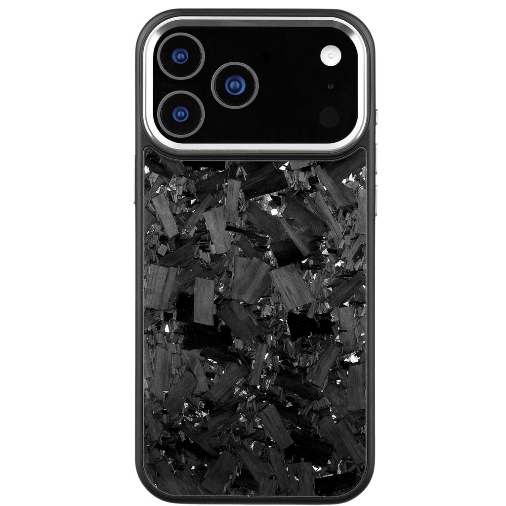 Forged Carbon iPhone Case – Silver Large Fragment | Forge Series V2 - Pristine Carbon
