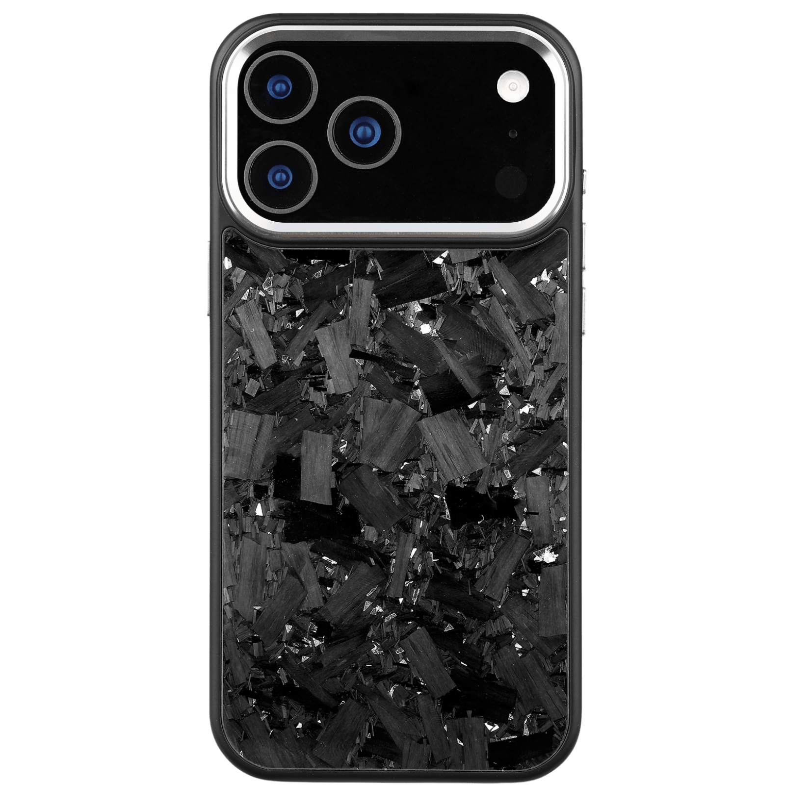 Forged Carbon iPhone Case – Silver Large Fragment | Forge Series V2 - Pristine Carbon