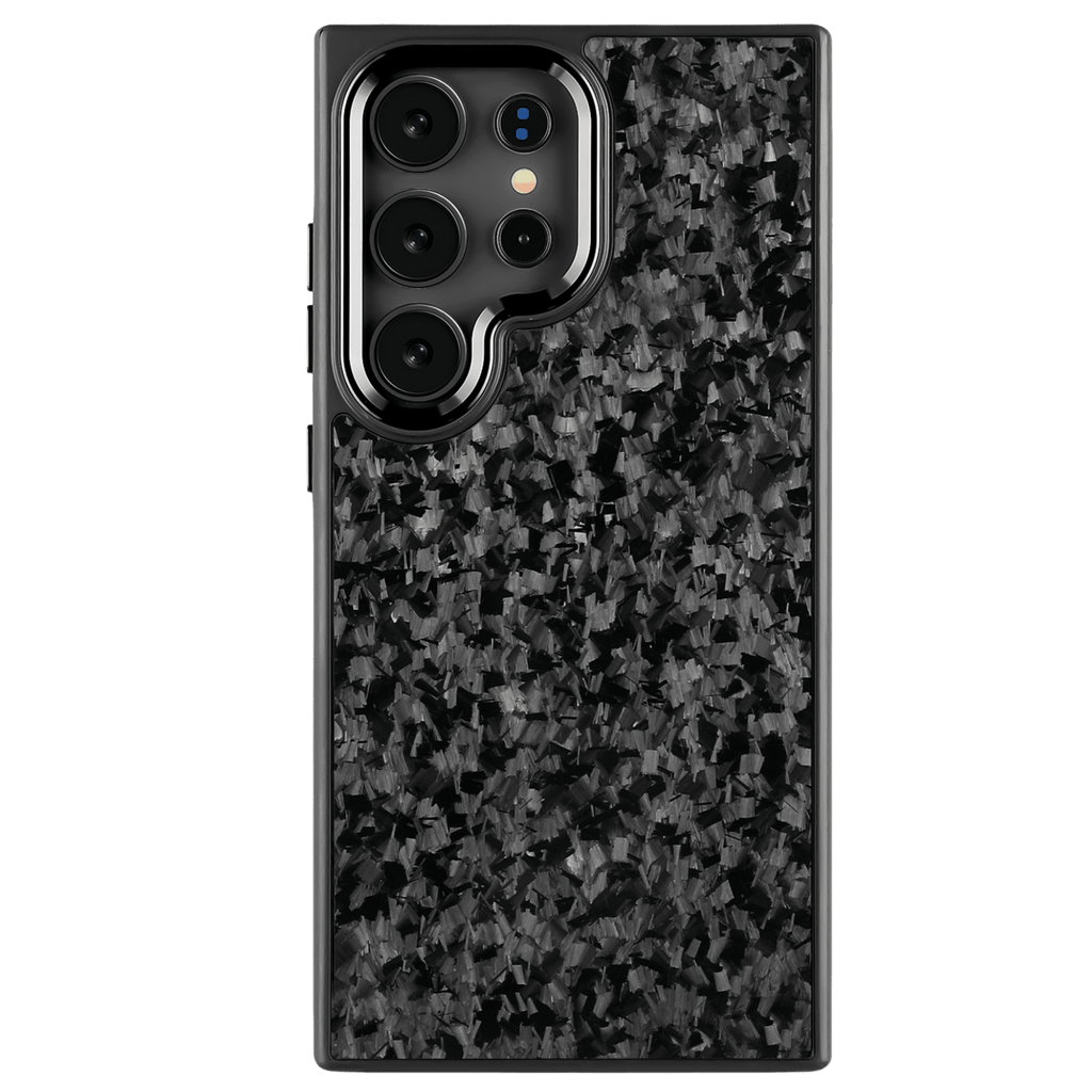 Forged Carbon Samsung Case – Black Fragment | Forge Series - Pristine Carbon