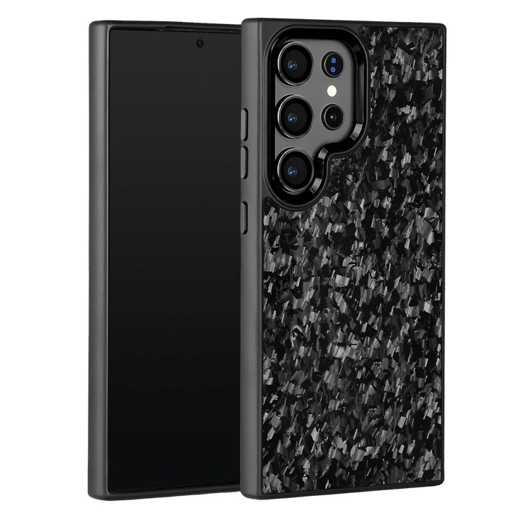 Forged Carbon Samsung Case – Black Fragment | Forge Series - Pristine Carbon