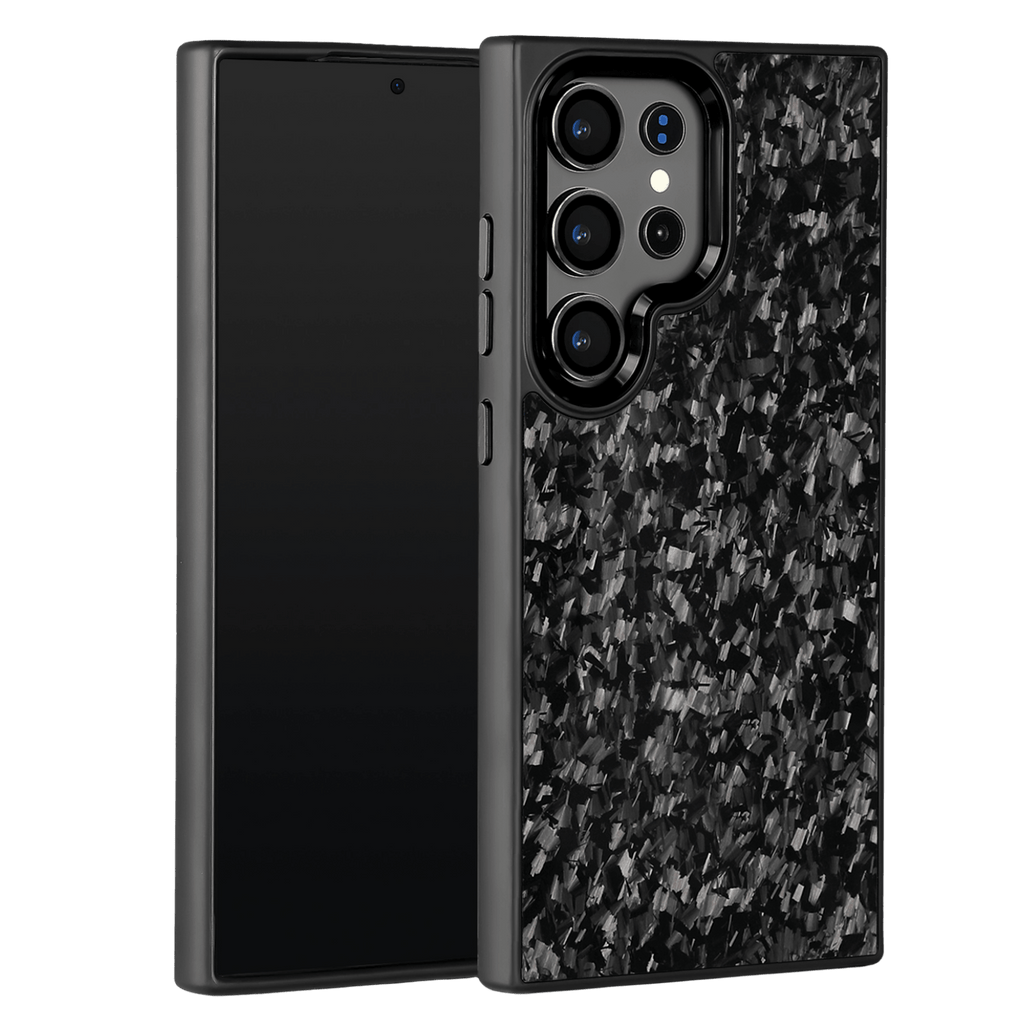Forged Carbon Samsung Case – Black Fragment | Forge Series - Pristine Carbon