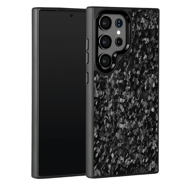 Forged Carbon Samsung Case – Black Fragment | Forge Series - Pristine Carbon