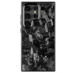 Forged Carbon Samsung Case – Black Fragment Large | Forge Series - Pristine Carbon
