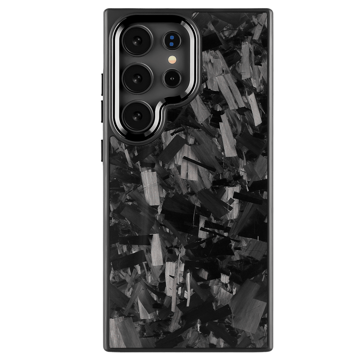 Forged Carbon Samsung Case – Black Fragment Large | Forge Series - Pristine Carbon