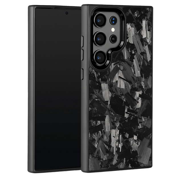 Forged Carbon Samsung Case – Black Fragment Large | Forge Series - Pristine Carbon
