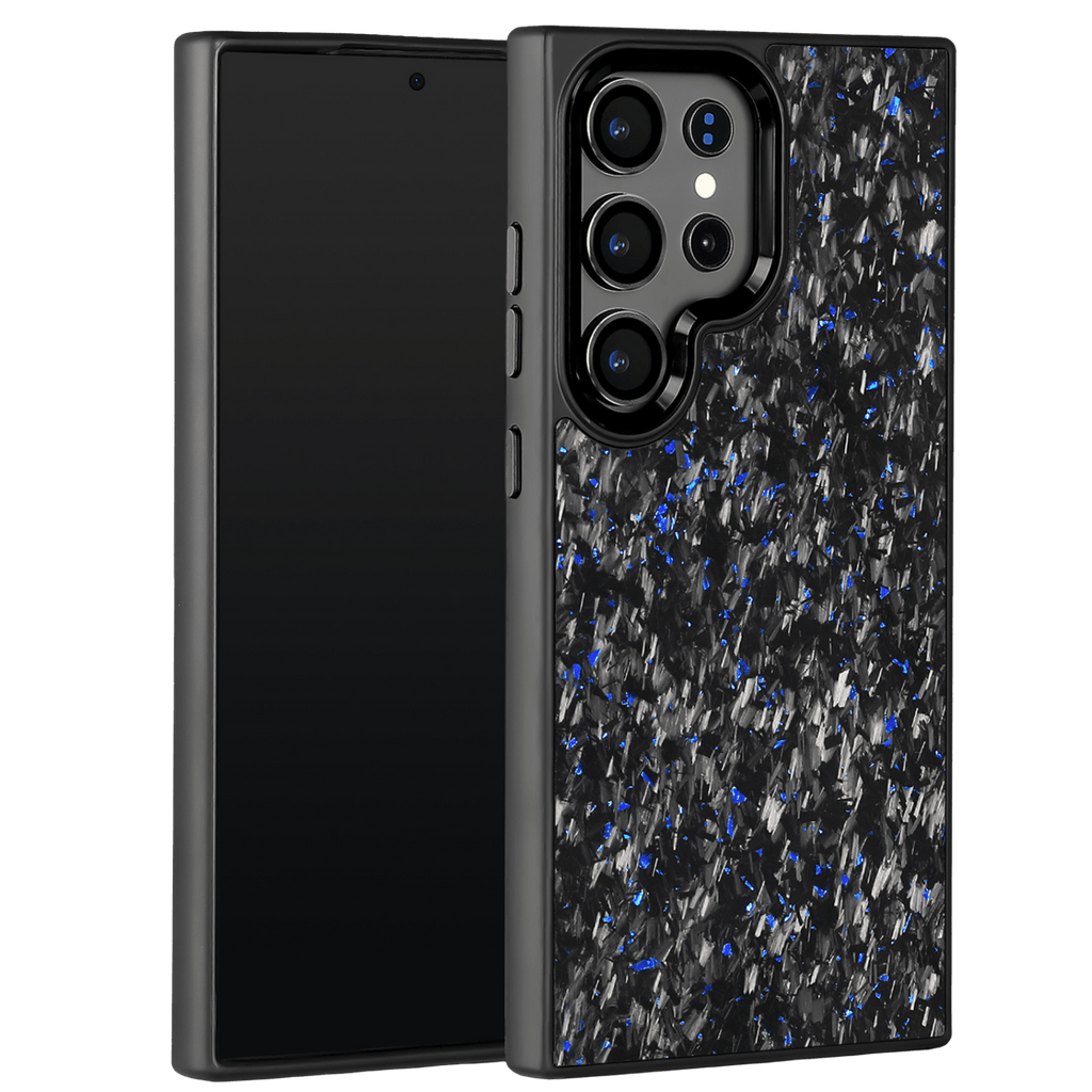 Forged Carbon Samsung Case – Blue Fragment | Forge Series - Pristine Carbon
