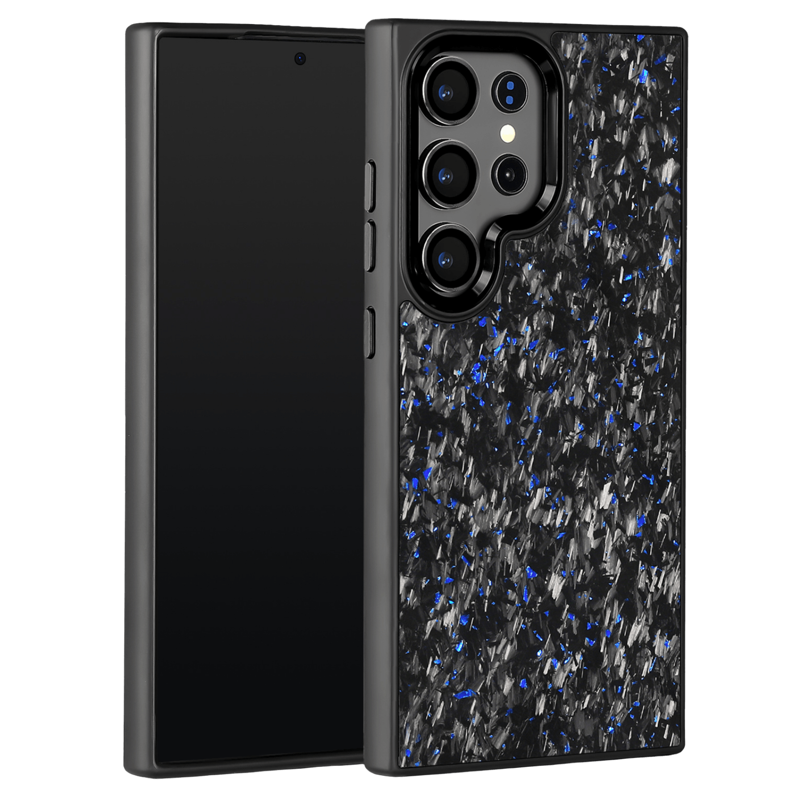 Forged Carbon Samsung Case – Blue Fragment | Forge Series - Pristine Carbon