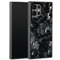Forged Carbon Samsung Case – Blue Fragment Large | Forge Series - Pristine Carbon
