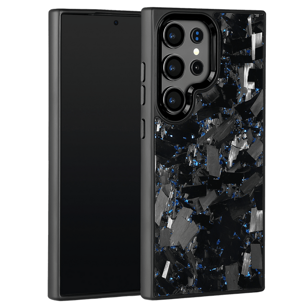 Forged Carbon Samsung Case – Blue Fragment Large | Forge Series - Pristine Carbon