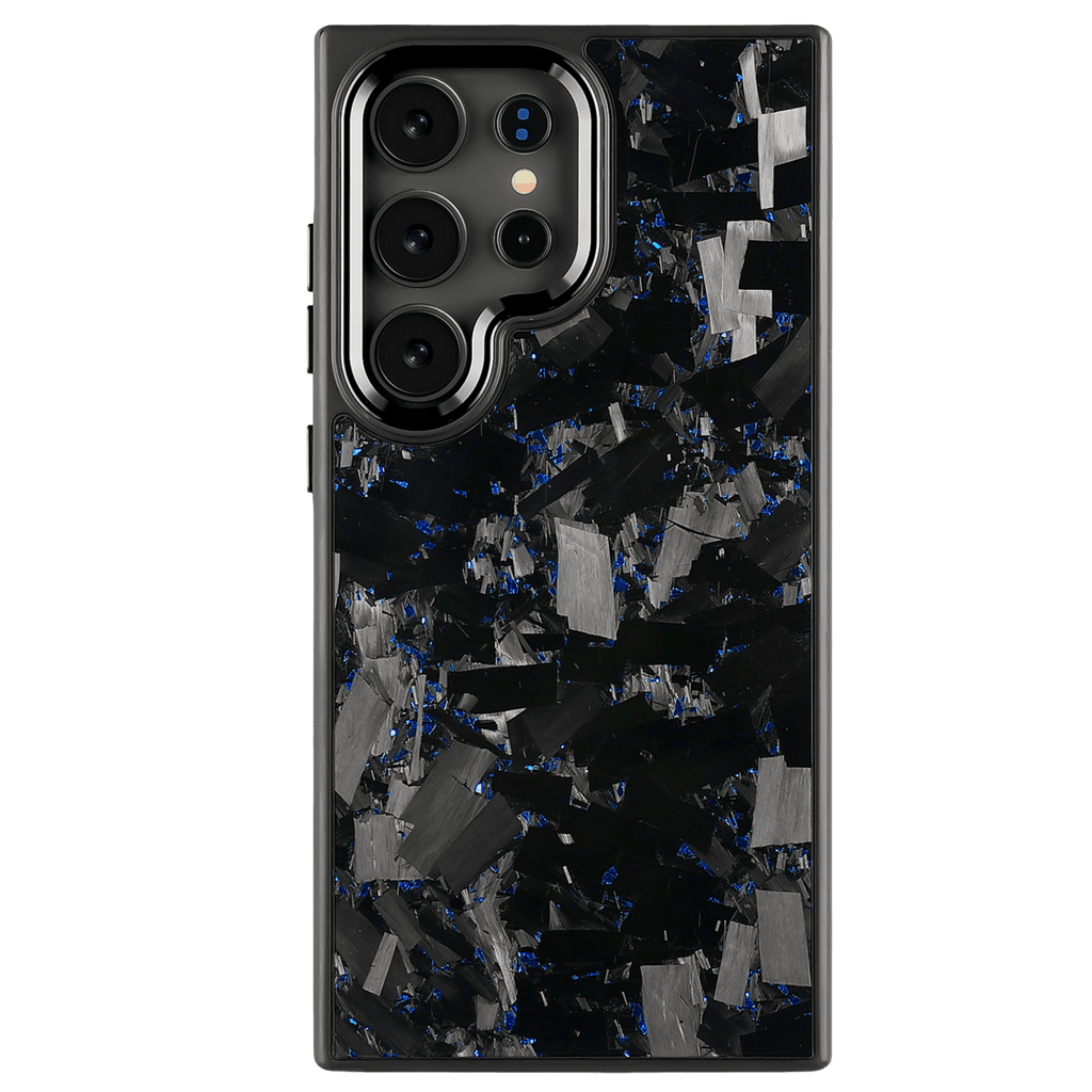 Forged Carbon Samsung Case – Blue Fragment Large | Forge Series - Pristine Carbon