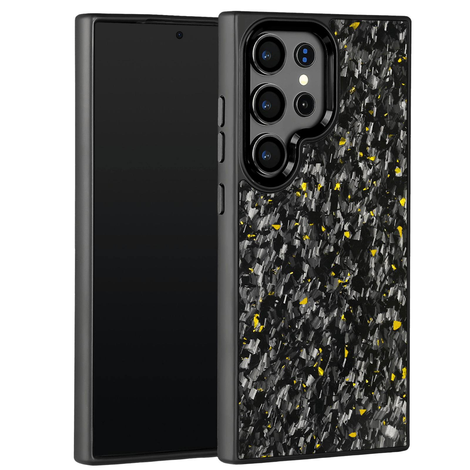 Forged Carbon Samsung Case – Gold Fragment | Forge Series - Pristine Carbon