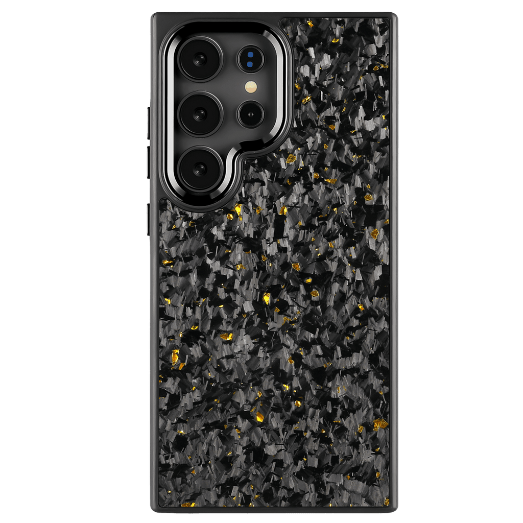 Forged Carbon Samsung Case – Gold Fragment | Forge Series - Pristine Carbon