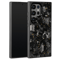 Forged Carbon Samsung Case – Gold Fragment Large | Forge Series - Pristine Carbon