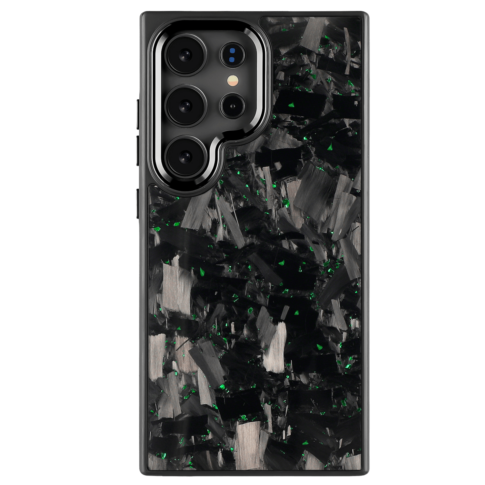 Forged Carbon Samsung Case – Green Fragment Large | Forge Series - Pristine Carbon