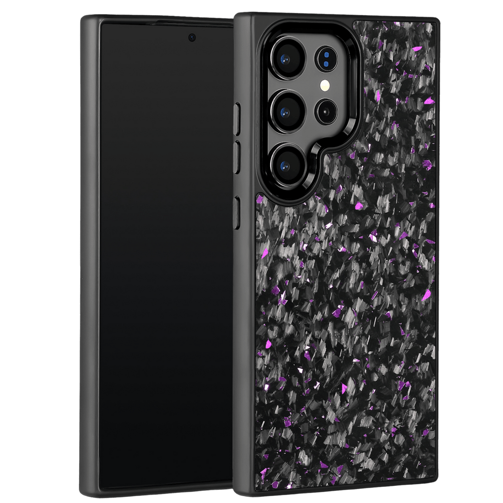 Forged Carbon Samsung Case – Purple Fragment | Forge Series - Pristine Carbon