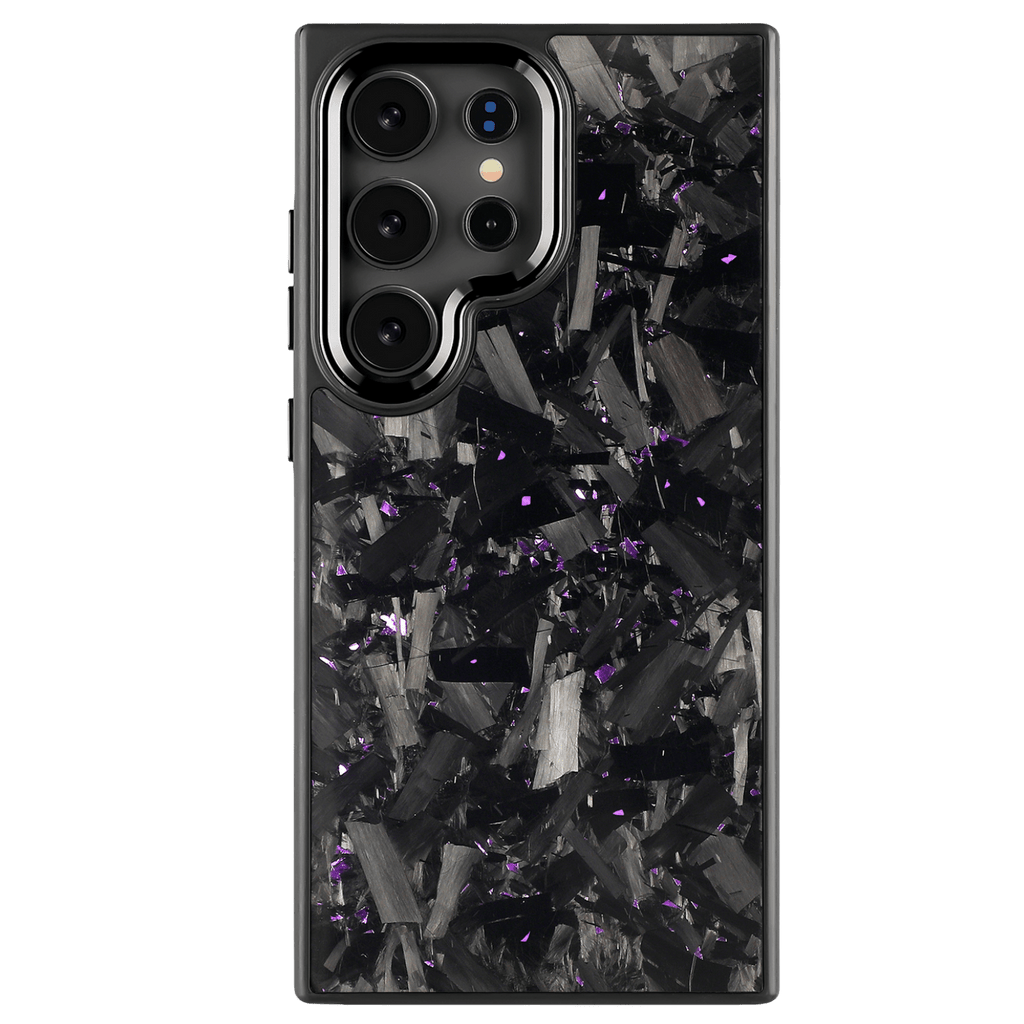 Forged Carbon Samsung Case – Purple Fragment Large | Forge Series - Pristine Carbon