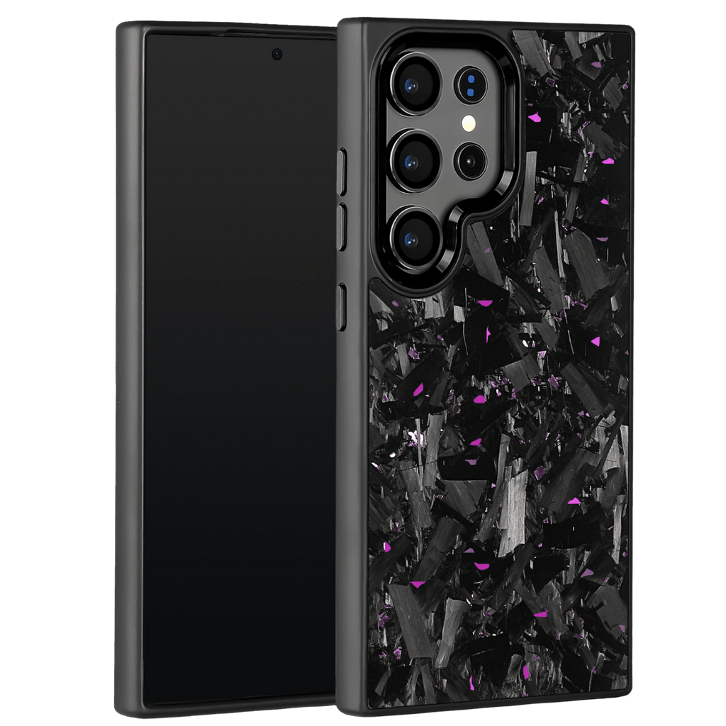 Forged Carbon Samsung Case – Purple Fragment Large | Forge Series - Pristine Carbon
