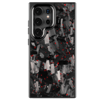 Forged Carbon Samsung Case – Red Fragment Large | Forge Series - Pristine Carbon