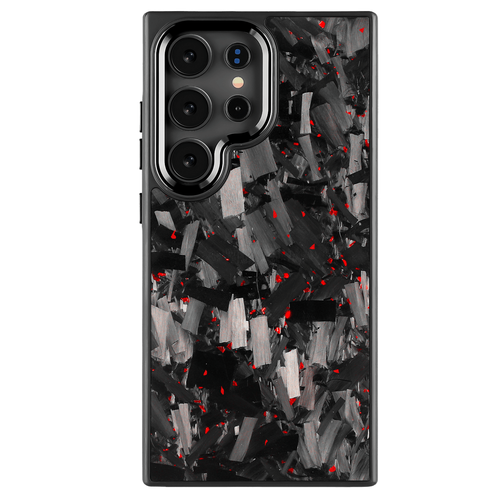 Forged Carbon Samsung Case – Red Fragment Large | Forge Series - Pristine Carbon
